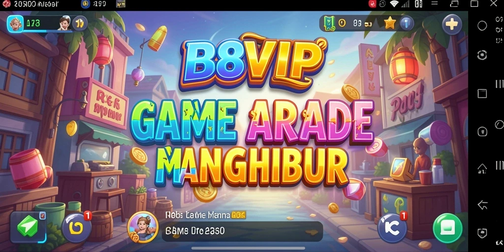 Tampilan gameplay yang seru dan penuh warna di B8VIP