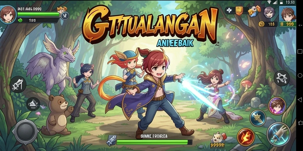 Screenshot dari gameplay GIM999 yang menunjukkan petualangan Anime yang seru.