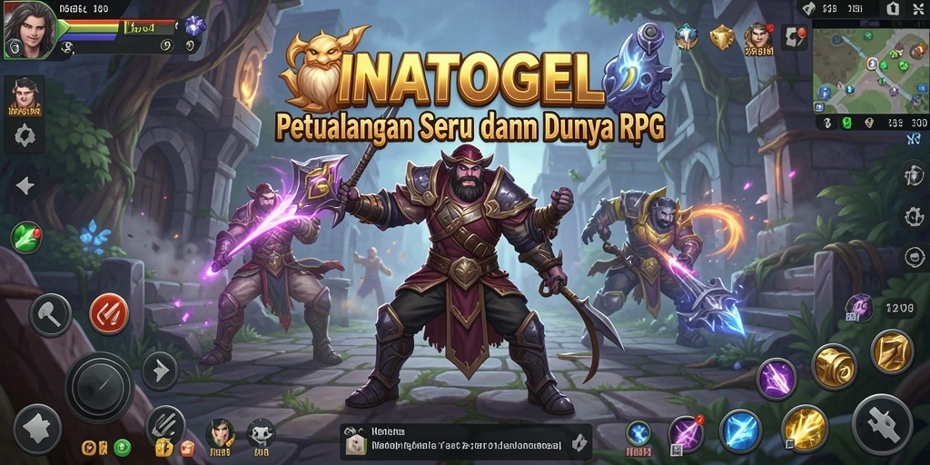 Tangkapan layar gameplay RPG yang seru dan mendebarkan di INATOGEL.