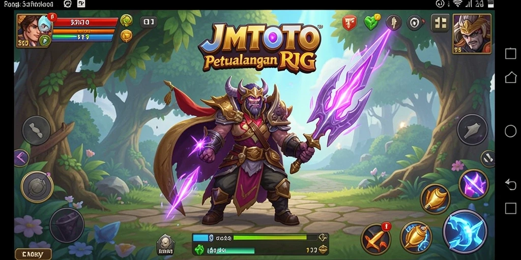 Tangkapan layar gameplay JMTOTO menampilkan aksi seru dalam petualangan RPG.
