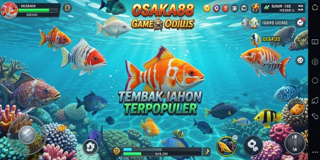 Tampilan gameplay <strong>OSAKA88</strong> yang seru saat menembak ikan.