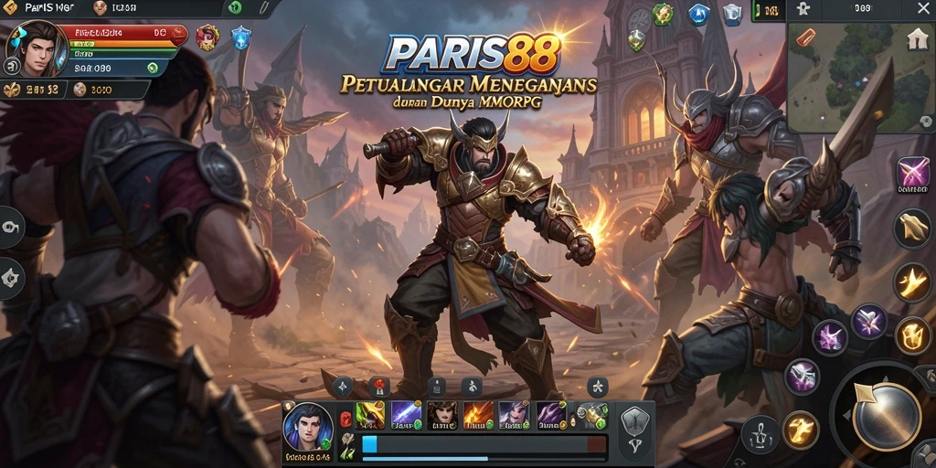 Tampilan gameplay seru di dunia fantasi MMORPG PARIS88.